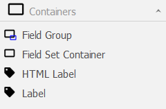 Object Modeller Containers List
