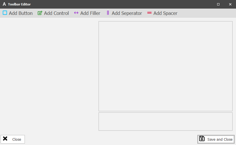 Button Toolbar Editor