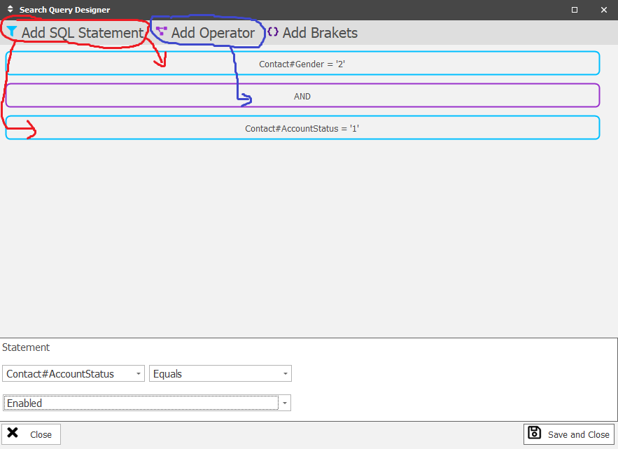 Object Modeller Data Source Search Query