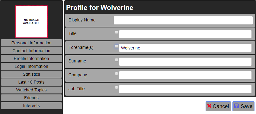 XPOR my profile atom view