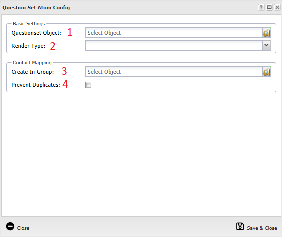 Question Set Atom Config