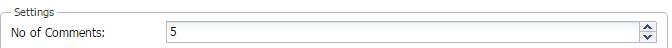Image showing the facebook comments number option.