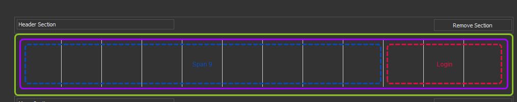 Template Designer - Section