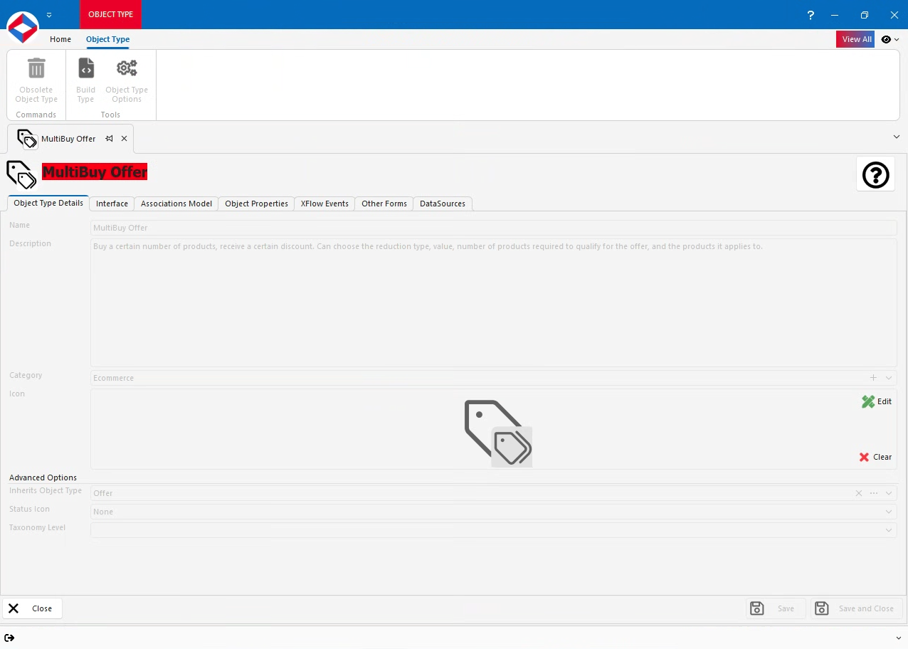 Editing a MultiBuy Offer in XPOR System Modeller