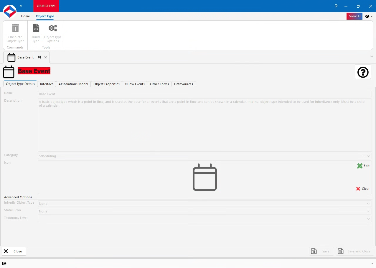 Editing a Base Event in XPOR System Modeller