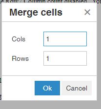 Table Merge Cells