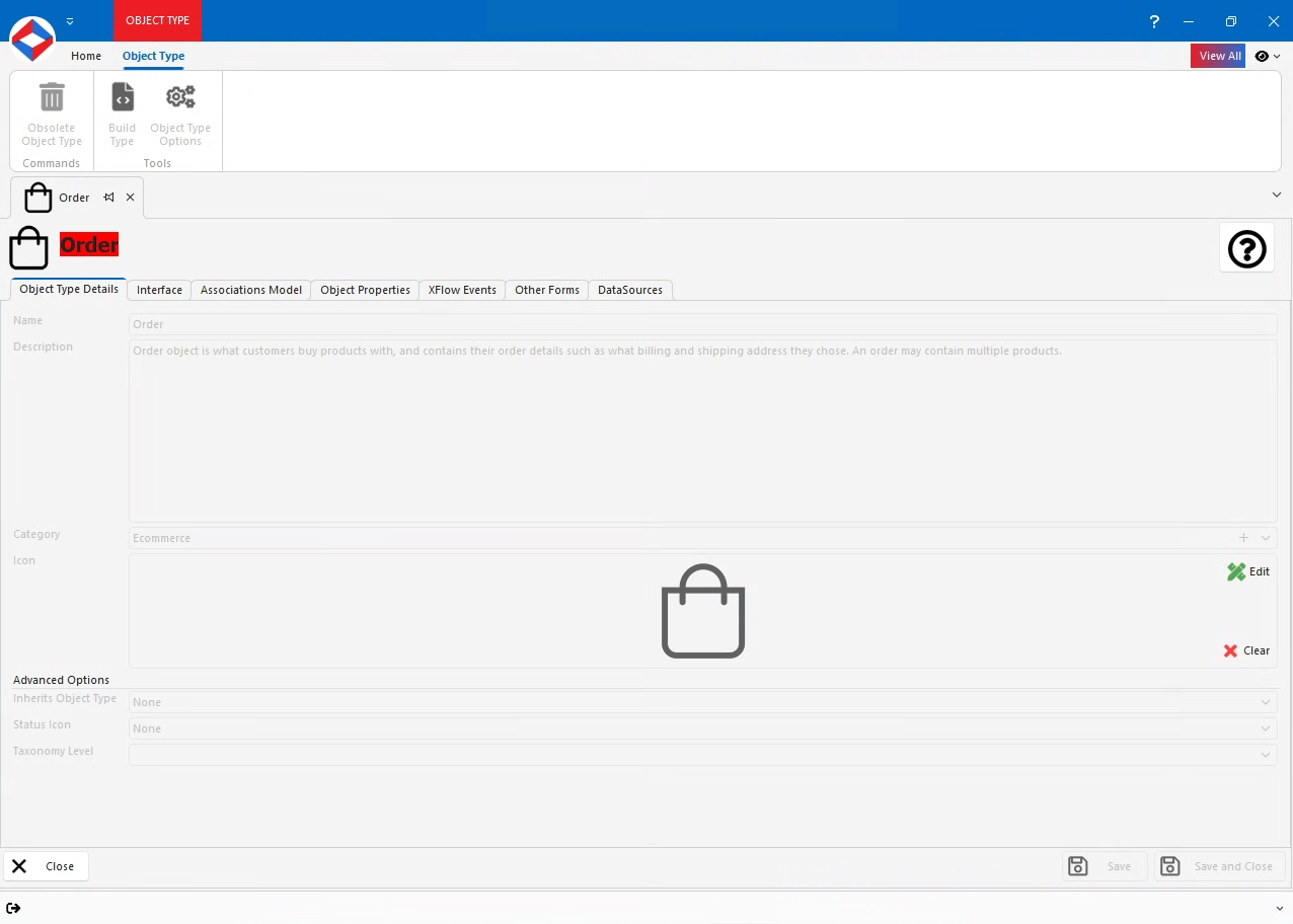 Editing an Order in XPOR System Modeller